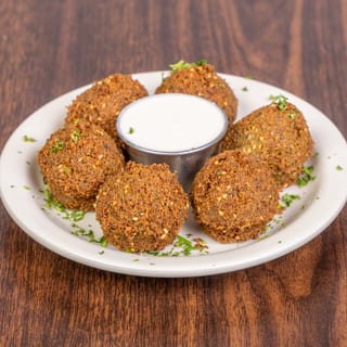Falafel Sandwich with fries
