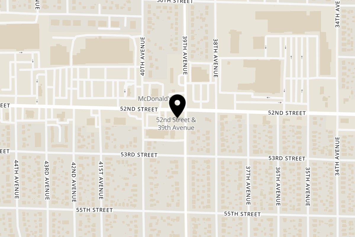 Map showing the location of Grill House on 3905 52nd St in Kenosha